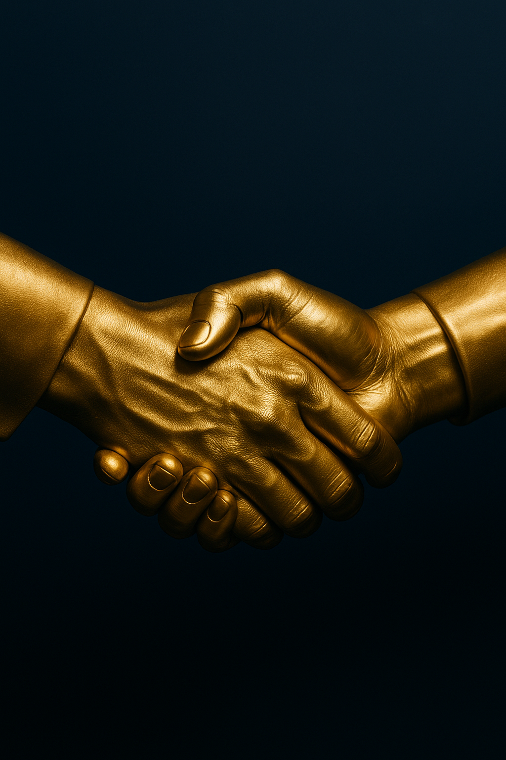 gouden handdruk
